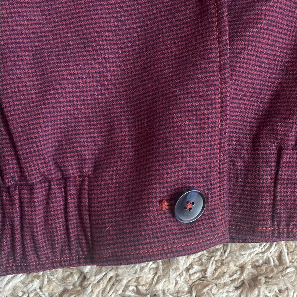 NWT Free People Agnes Deep Burgundy Blazer - Size M - Picture 8 of 13